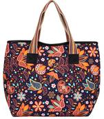 Anekaant Artsy Digital Print Polyester Canvas Shaulder Bag Blue and Multicolour