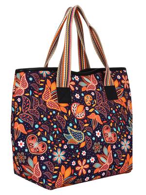 Anekaant Artsy Digital Print Polyester Canvas Shaulder Bag Blue and Multicolour 2