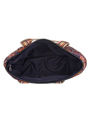 Anekaant Artsy Digital Print Polyester Canvas Shaulder Bag Blue and Multicolour 3
