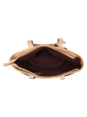 Anekaant Wooly Striped Cotton Velvet Shaulder Bag Brown 4