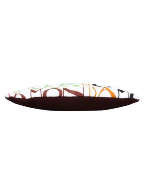 Anekaant La Borsa Alphabet Print Canvas Sling Bag Brown 5