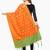 Orange Banarasi Silk Zari Woven Dupatta