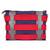 Anekaant Twine Striped Canvas Sling Bag Navy Blue