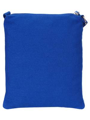 Anekaant La Borsa Geometric Print Canvas Sling Bag Royal Blue 3