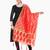 Light Red Zari Woven Jacquard Dupatta
