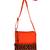 Anekaant La Borsa Alphabet Print Canvas Sling Bag Orange