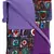 Anekaant La Borsa Print Canvas Sling Bag Purple