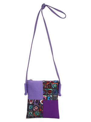 Anekaant La Borsa Print Canvas Sling Bag Purple 4