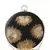 Anekaant Ethnic Embroidered Party Round Clutch Bag Black and Gold