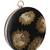 Anekaant Ethnic Embroidered Party Round Clutch Bag Black and Gold