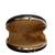 Anekaant Ethnic Embroidered Party Round Clutch Bag Black and Gold