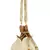 Anekaant Lotus Artsilk Party Potli Bag White and Gold