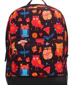 Anekaant Artsy Black and Multicoloured Cotton Polyester Backpack