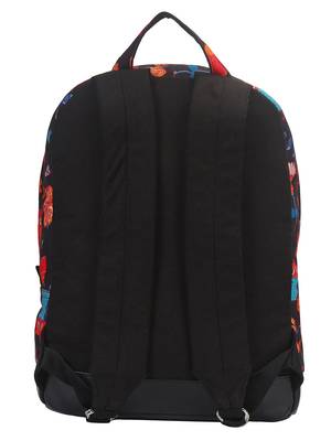 Anekaant Artsy Black and Multicoloured Cotton Polyester Backpack 3