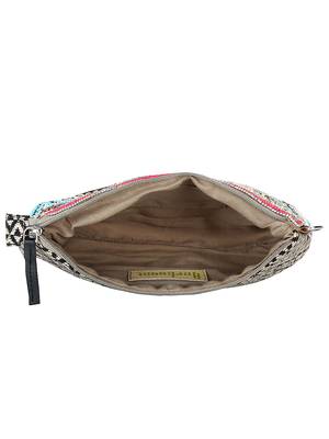 Anekaant Diamondus Multicoloured Beaded Cotton Sling bag 4
