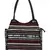 Anekaant Glitzy Black & Multicoloured Jacquard and Cotton Handbag