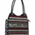 Anekaant Glitzy Black & Multicoloured Jacquard and Cotton Handbag