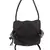Anekaant Glitzy Black & Multicoloured Jacquard and Cotton Handbag