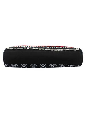 Anekaant Glitzy Black & Multicoloured Jacquard and Cotton Handbag 5