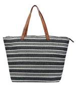 Anekaant Hoist Black & Multicoloured Jacquard and Cotton Handbag