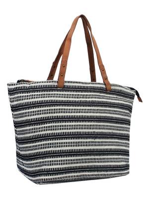 Anekaant Hoist Black & Multicoloured Jacquard and Cotton Handbag 2