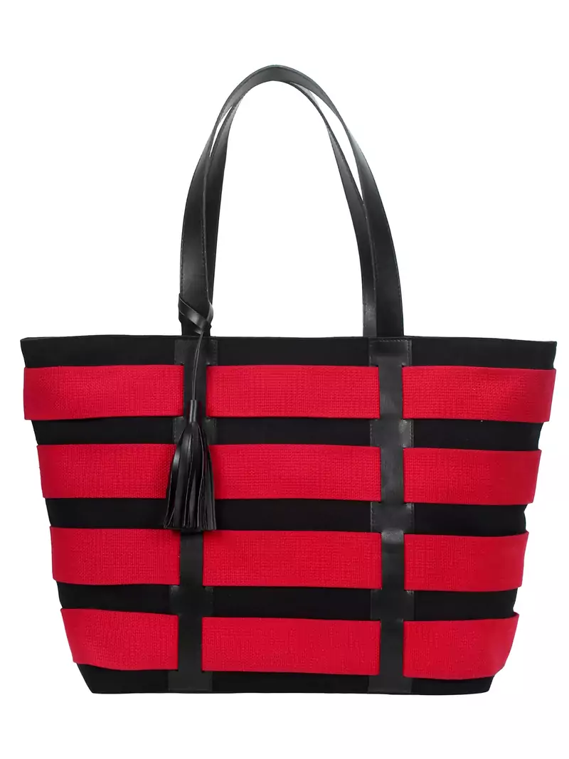 Anekaant Novus Black & Magenta Canvas Shoulder Bag