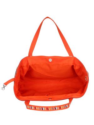 Anekaant Embroider Orange & Multicoloured Jacquard Handbag 4