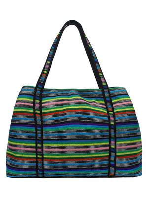 Anekaant Embroider Green & Multicoloured Jacquard Handbag 3