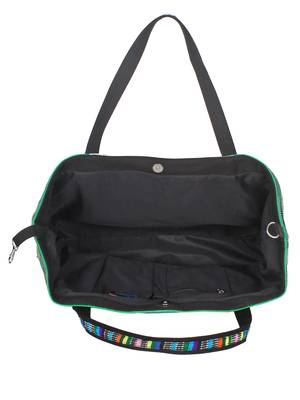 Anekaant Embroider Green & Multicoloured Jacquard Handbag 4