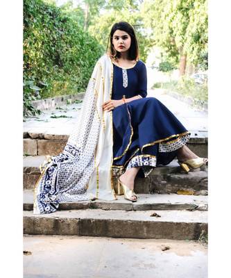Royal Gold Blue Suit Set 2
