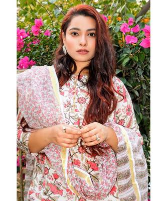 Nerine Floral Chanderi Suit Set 1