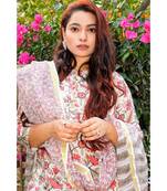 Nerine Floral Chanderi Suit Set