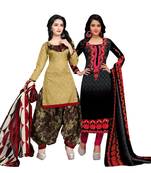 Cotton Printed Combo Salwar With Dupatta (Set Of 2)