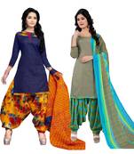 Cotton Printed Combo Salwar With Dupatta (Set Of 2)