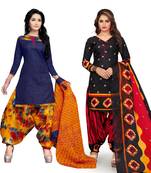 Cotton Printed Combo Salwar With Dupatta (Set Of 2)