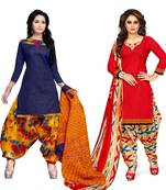 Cotton Printed Combo Salwar With Dupatta (Set Of 2)