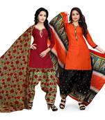 Cotton Printed Combo Salwar With Dupatta (Set Of 2)