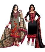 Cotton Printed Combo Salwar With Dupatta (Set Of 2)