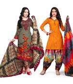 Cotton Printed Combo Salwar With Dupatta (Set Of 2)