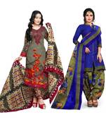 Cotton Printed Combo Salwar With Dupatta (Set Of 2)