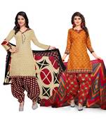 Cotton Printed Combo Salwar With Dupatta (Set Of 2)