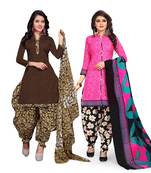 Cotton printed combo salwar with dupatta (set of 2)