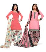 Cotton printed combo salwar with dupatta (set of 2)