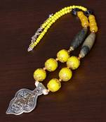 Designer Necklace with German Silver Pendant and Mix Ornaments and Beads PPBJ211