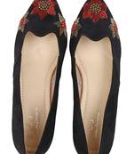 BLACK solid party women footwear