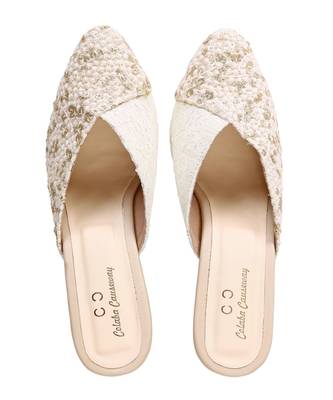 cream solid party women footwear 1