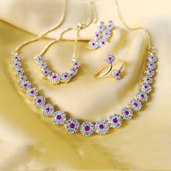 Gold diamond jewellery combo 2