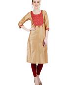 White printed viscose kurti