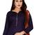 Blue Printed Rayon Readymade Salwar With Dupatta