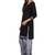 Black Printed Cotton Readymade Salwar With Dupatta